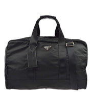 Prada Black Nylon 2way Duffle Handbag