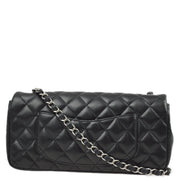 Chanel 2008-2009 Black Lambskin East West Shoulder Bag