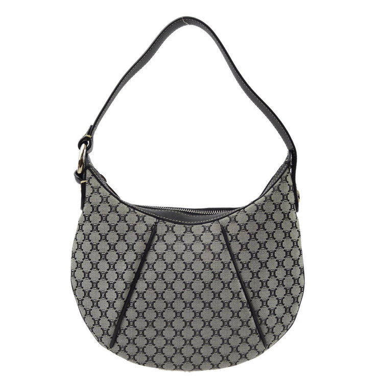 Celine Gray Macadam Hobo Handbag