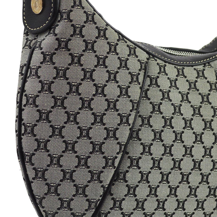 Celine Gray Macadam Hobo Handbag