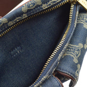 Celine Blue Denim Macadam Belt Bum Bag