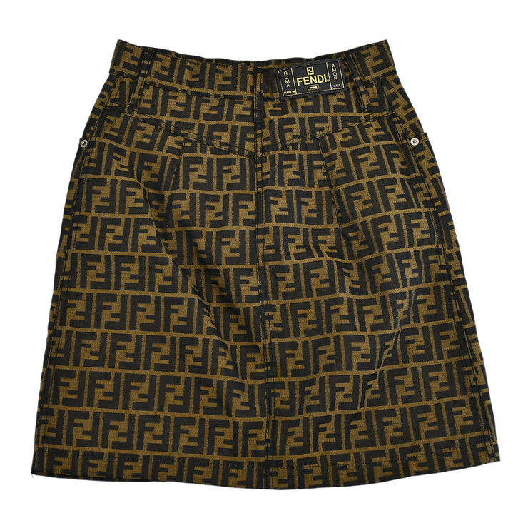 Fendi Zucca Skirt Brown #44