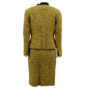 Christian Dior Setup Suit Zip Up Jacket Skirt Yellow #11