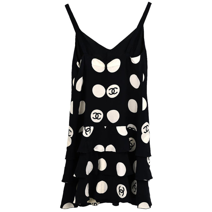 Chanel Dot Dress Black 97P #36