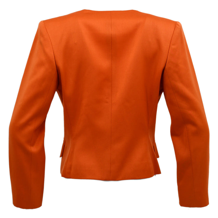 Christian Dior Single Breasted Jacket Orange #11