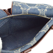 Celine Blue Denim Macadam Belt Bum Bag