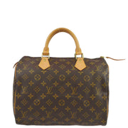 Louis Vuitton 2001 Monogram Speedy 30 Handbag M41526