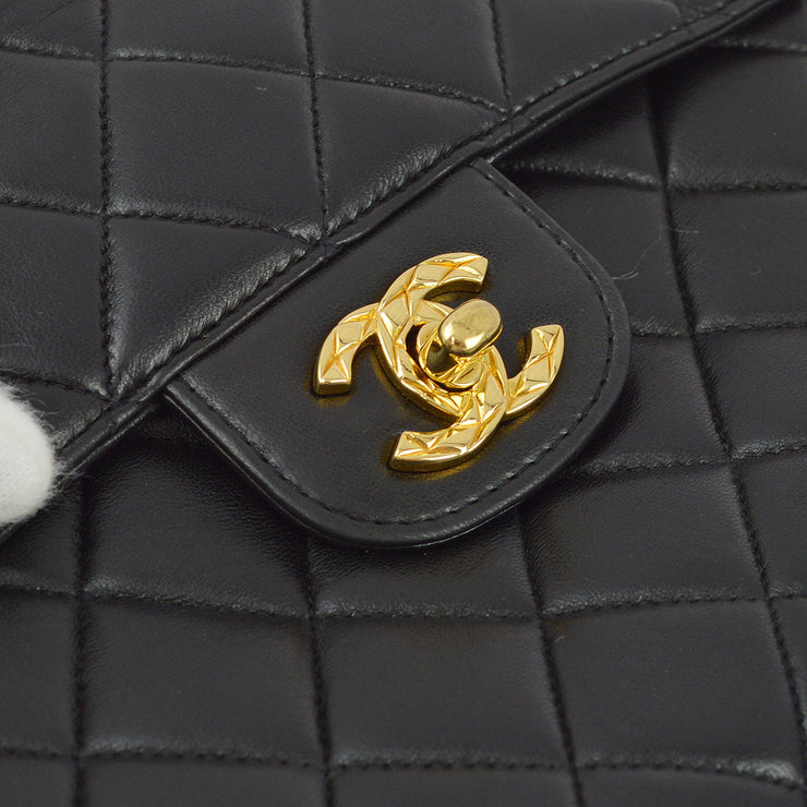 Chanel 1996-1997 Black Lambskin Camera Bag Small