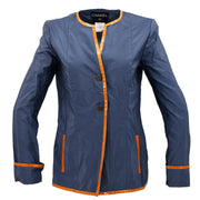 Chanel Collarless Jacket Blue 00T #40