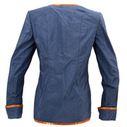 Chanel Collarless Jacket Blue 00T #40