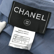 Chanel Collarless Jacket Blue 00T #40