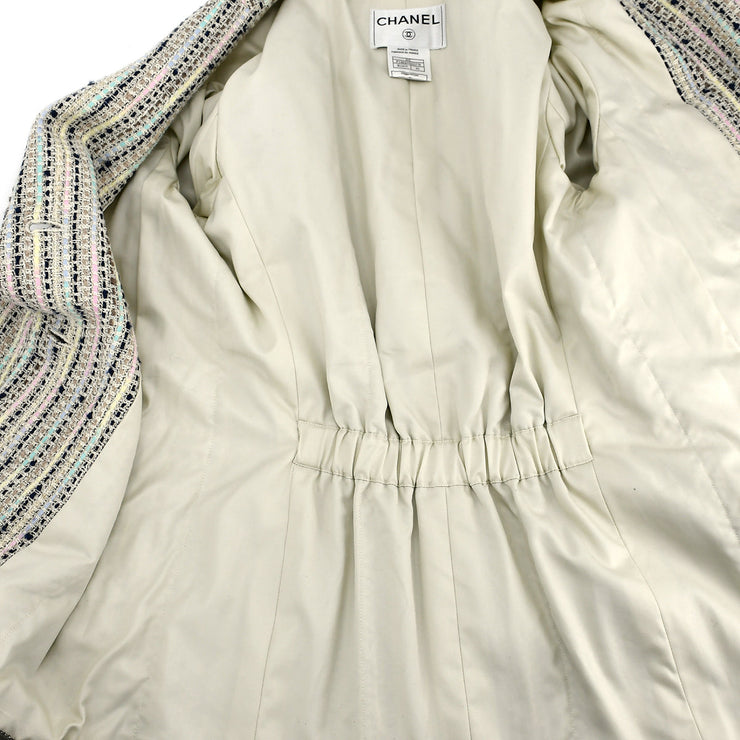 Chanel Single Breasted Jacket Ivory 00C #42