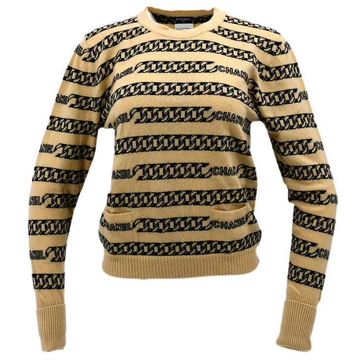 Chanel Sweater Beige 01A #44