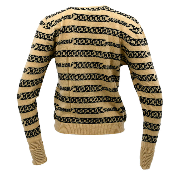 Chanel Sweater Beige 01A #44