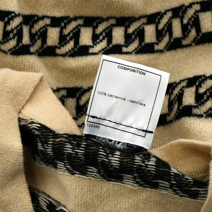 Chanel Sweater Beige 01A #44