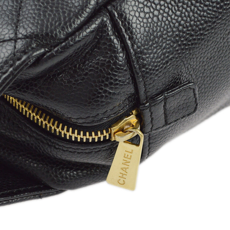 Chanel Black Caviar Petite Timeless Tote PTT Chain Handbag
