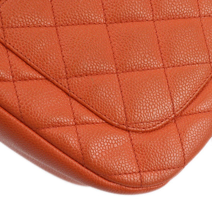 Chanel 2001-2003 Orange Caviar Shoulder Bag