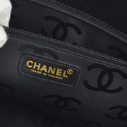 Chanel 2001-2003 Black Caviar Wild Stitch Choco Bar Chain Handbag