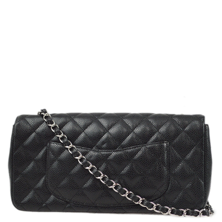 Chanel 2006-2008 Black Caviar East West Shoulder Bag