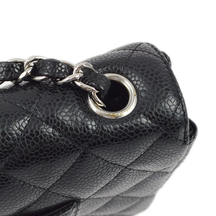 Chanel 2006-2008 Black Caviar East West Shoulder Bag