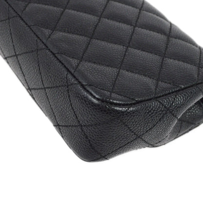 Chanel 2006-2008 Black Caviar East West Shoulder Bag