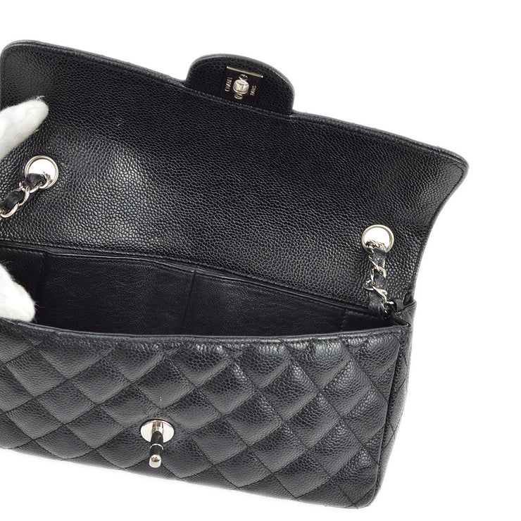 Chanel 2006-2008 Black Caviar East West Shoulder Bag