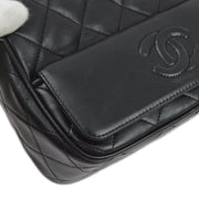 Chanel 1989-1991 Black Lambskin Camera Bag Mini