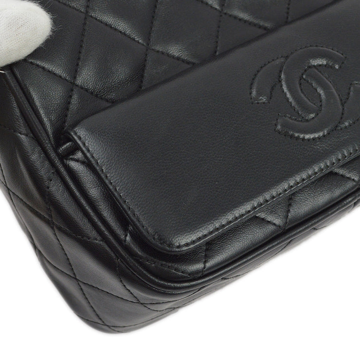 Chanel 1989-1991 Black Lambskin Camera Bag Mini