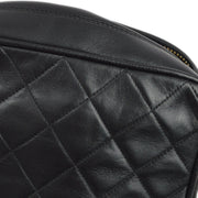 Chanel 1989-1991 Black Lambskin Camera Bag Mini