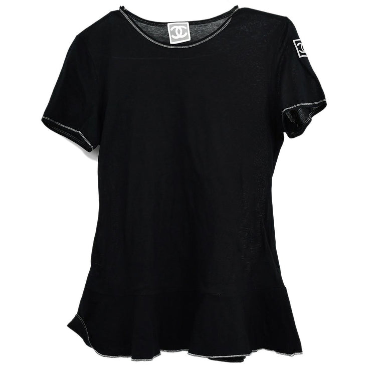 Chanel Sport Line T-shirt Black 06P #38