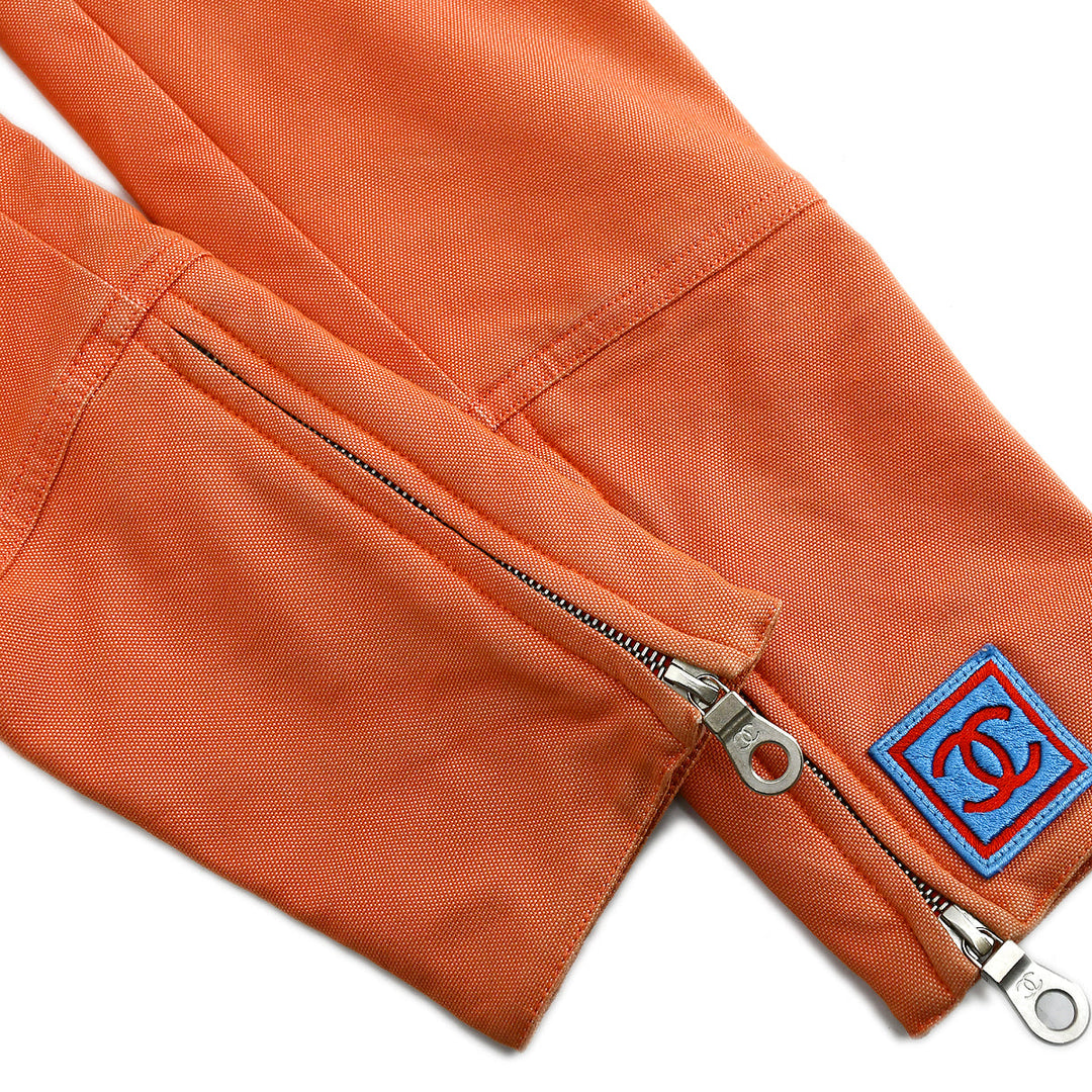 Chanel Sport Line Zip Up Jacket Orange 02S #38 – AMORE Chanel Sport Line Zip Up Jacket Orange 02S #38 – AMORE