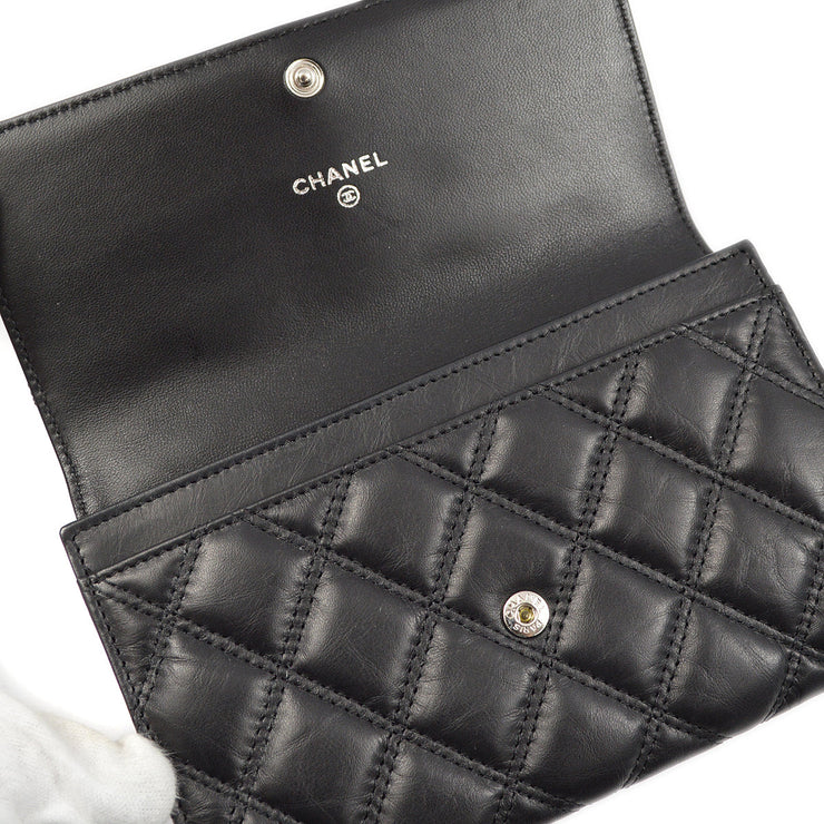 Chanel Black Calfskin Bifold Wallet
