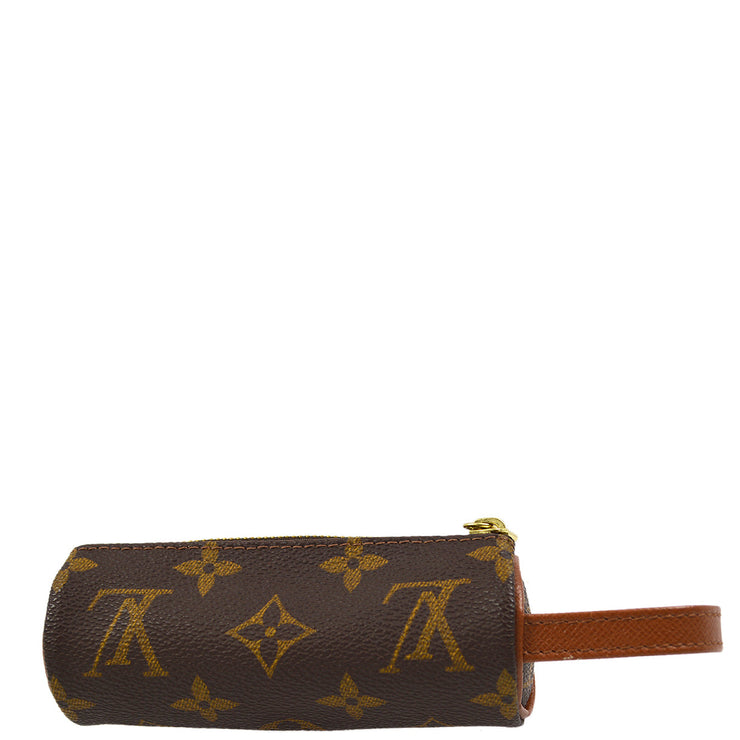 Louis Vuitton 1998 Monogram Etui 3 Ball De Golf Pouch Case Bag M58249 Small Good