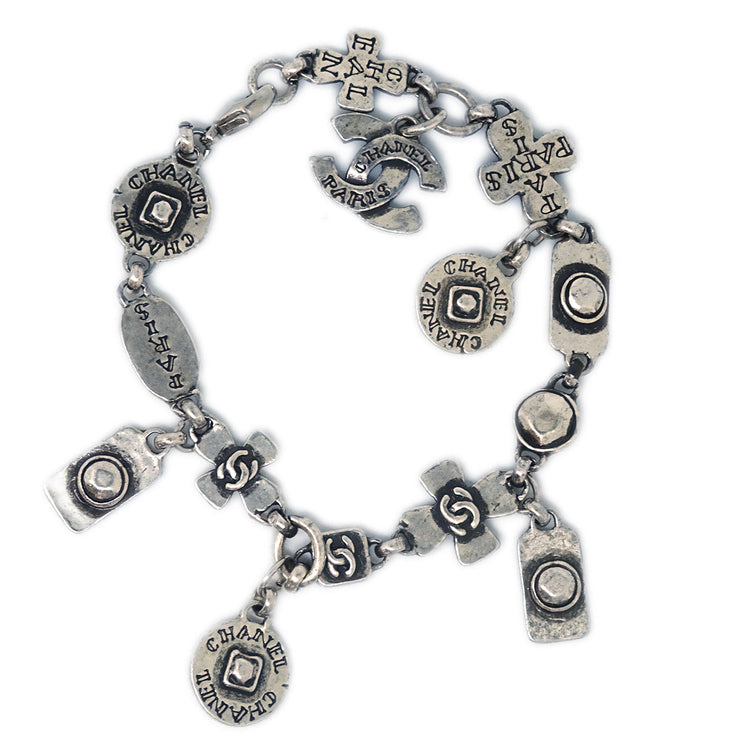 Chanel Silver Chain Cambon Bracelet 99A