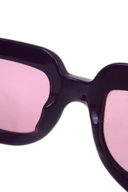 Chanel Sunglasses Eyewear Purple Small Good