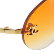 Chanel Sunglasses Eyewear Orange Small Good