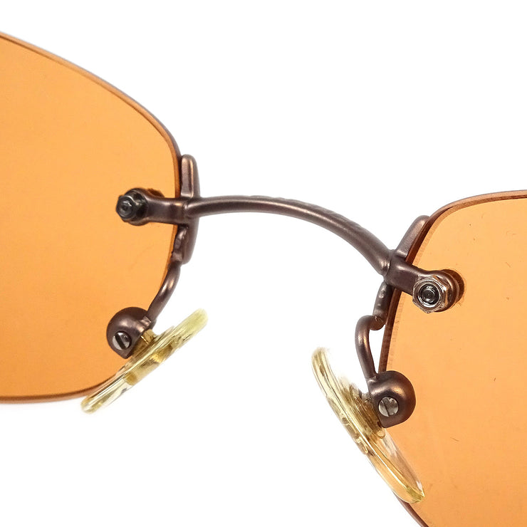 Chanel Sunglasses Eyewear Orange Small Good