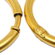 Chanel Hoop Earrings Clip-On Gold 95A