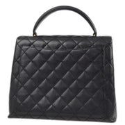 Chanel 2001-2003 Black Caviar Kelly Handbag