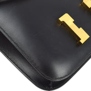 Hermes 2001 Black Box Calf Constance 23 Shoulder Bag