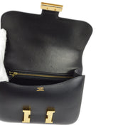 Hermes 2001 Black Box Calf Constance 23 Shoulder Bag