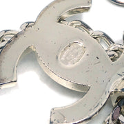 Chanel Turnlock Chain Pendant Necklace Silver 96A