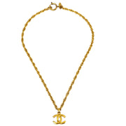 Chanel Gold CC Pendant Necklace