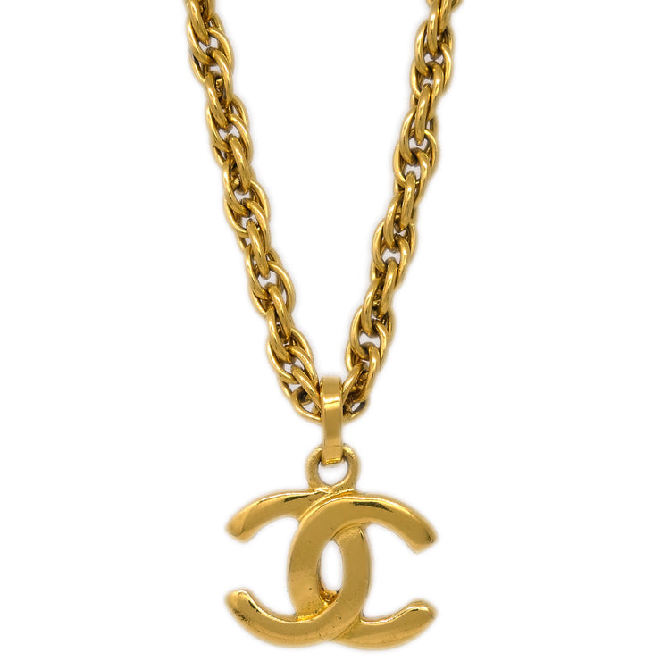 Chanel Gold CC Pendant Necklace