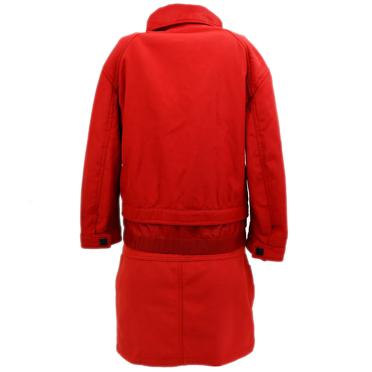 Chanel Sport Line Setup Suit Jacket Skirt Red 03A #44 #40