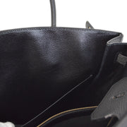 Hermes 1991 Black Ardennes Birkin 40 Handbag