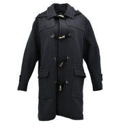 Hermes Hooded Coat Dark Gray #48