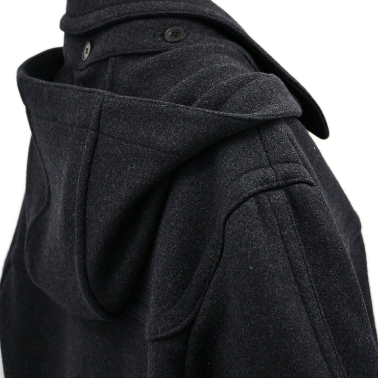 Hermes Hooded Coat Dark Gray #48