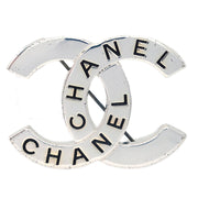 Chanel CC Brooch Pin Corsage Silver 98P