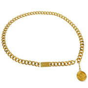 Chanel Medallion Chain Belt Gold 94A Small Good